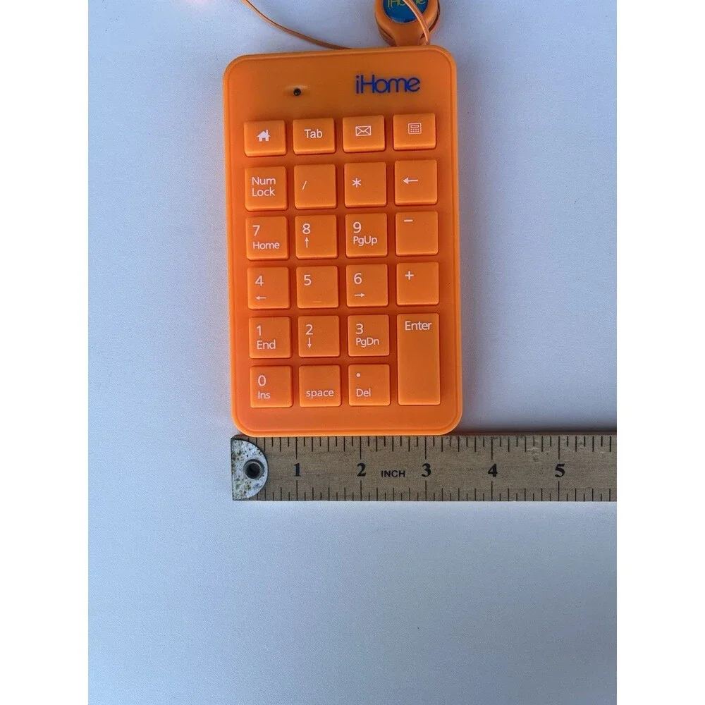 23 Key Retractable USB Numeric Keypad‎ Wired Number Pad for Laptop Data Entry